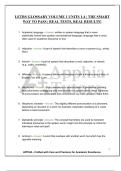 LETRS GLOSSARY VOLUME 1 UNITS 1-4 &vert; THE SMART WAY TO PASS &vert; REAL TESTS&comma; REAL RESULTS&excl;