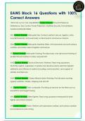 EAWS ALSS Questions with 100&percnt;  Correct Answers
