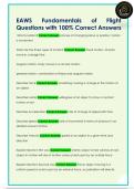 EAWS  Fundamentals  of  Flight  Questions with 100&percnt; Correct Answers