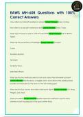 EAWS MH-60R Questions with 100&percnt;  Correct Answers 