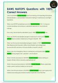 EAWS NATOPS Questions with 100&percnt;  Correct Answers
