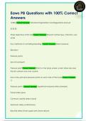 Eaws P8 Questions with 100&percnt; Correct  Answers