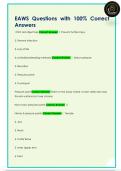 EAWS Questions with 100&percnt; Correct  Answers