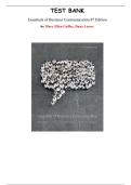 Essentials of Business Communication &ndash; 8th Canadian Edition by Mary Ellen Guffey & Dana Loewy &vert; Complete Test Bank for All Chapters