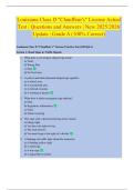 Louisiana Class D "Chauffeur's" License Actual  Test &vert; Questions and Answers &vert; New 2025&sol;2026  Update &vert; Grade A &lpar;100&percnt; Correct&rpar;