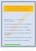 DIET AND NUTRITION FINAL EXAM QUESTIONS WITH VERIFIED ANSWERS&period; A&plus; GRADE 2025&sol;2026&period;