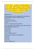 WGU D313 - Anatomy and Physiology 2  &lpar;New 2026 &sol; 2027 Updates Study Package  Deal with Solutions&rpar; Verified Questions &  Correct Answers &vert; Grade A &vert; 100&percnt;  Guarantee Pass 
