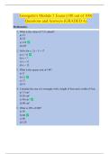 Georgette's Module 5 Exam &lpar;100 out of 100&rpar;  Questions and Answers &lpar;GRADED A&rpar; 