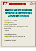 2025&sol;2026 UCF MAR 3023 EXAM 3 REVIEW &lpar;CH&period; 9 -12 STUDY GUIDE&rpar; ACTUAL Q&A 100&percnt; PASS