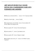 ARRT MRI ELITE REVIEW FULLY SOLVED EDITION 2026 COMPREHENSIVE GUIDE WITH SCENARIOS AND ANSWERS