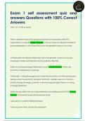 Exam 1 self assessment quiz and  answers Questions with 100&percnt; Correct  Answers