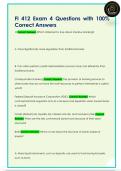 FI 412 Exam 4 Questions with 100&percnt;  Correct Answers 