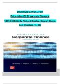 Principles of Corporate Finance &lpar;14th Edition&rpar; &ndash; Richard Brealey & Stewart Myers &ndash; Complete Solution Manual for Chapters 1&ndash;34
