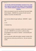 HCA 100 FINAL WRITTEN EXAM NEWEST 2025&sol;2026 ACTUAL EXAM  WITH COMPLETE QUESTIONS AND CORRECT DETAILED ANSWERS  &lpar;100&percnt; VERIFIED ANSWERS&rpar; &vert;ALREADY GRADED A&plus;&vert; &vert;&vert;PROFESSOR  VERIFIED&vert;&vert; 