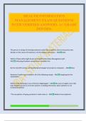 HEALTH INFORMATION MANAGEMENT EXAM QUESTIONS WITH VERIFIED ANSWERS&period; A&plus; GRADE 2025&sol;2026