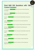 Final NUR 225 Questions with 100&percnt;  Correct Answers