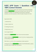 FLETC UPTP Exam 1 Questions with  100&percnt; Correct Answers
