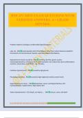 HNF 471 MINI EXAM QUESTIONS WITH VERIFIED ANSWERS&period; A&plus; GRADE 2025&sol;2026&period;