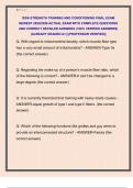 ISSA STRENGTH TRAINING AND CONDITIONING FINAL EXAM  NEWEST 2025&sol;2026 ACTUAL EXAM WITH COMPLETE QUESTIONS  AND CORRECT DETAILED ANSWERS &lpar;100&percnt; VERIFIED ANSWERS&rpar;  &vert;ALREADY GRADED A&plus;&vert; &vert;&vert;PROFESSOR VERIFIED&vert;&vert; 