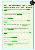 Ga Pest Association True - False  Questions with 100&percnt; Correct Answers