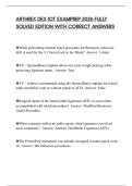 ARTHREX DEX IOT EXAMPREP 2026 FULLY SOLVED EDITION WITH CORRECT ANSWERS