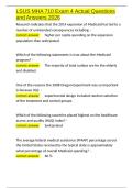 LSUS MHA 710 Exam 4 Actual Questions and Answers 2026&period;docx