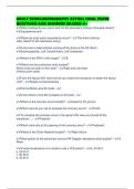 ADULT ECHOCARDIOGRAPHY ACTUAL FINAL PAPER QUESTIONS AND ANSWERS GRADED A&plus;