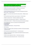 ADULT ECHOCARDIOGRAPHY CORE EXAM MANUAL QUESTIONS AND ANSWERS GRADED A&plus;