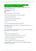 ADULT ECHOCARDIOGRAPHY EVALUATION EXAM QUESTIONS AND ANSWERS GRADED A&plus;