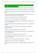 ADULT ECHOCARDIOGRAPHY EXAMS SCRIPT QUESTIONS AND ANSWERS GRADED A&plus;