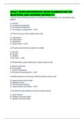 ADULT ECHOCARDIOGRAPHY MAIN EXAMINATION SET QUESTIONS AND ANSWERS GRADED A&plus;