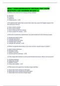ADULT ECHOCARDIOGRAPHY REVISION PAST PAPER QUESTIONS AND ANSWERS GRADED A&plus;