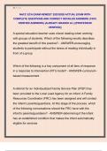 NACC ECA EXAM NEWEST 2025&sol;2026 ACTUAL EXAM WITH  COMPLETE QUESTIONS AND CORRECT DETAILED ANSWERS &lpar;100&percnt;  VERIFIED ANSWERS&rpar; &vert;ALREADY GRADED A&plus;&vert; &vert;&vert;PROFESSOR  VERIFIED&vert;&vert; 