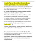 Oracle Payroll Cloud Certification Exam Actual Questions and Answers 2026&period;docx