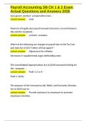 Payroll Accounting SB CH 1 & 2 Exam Actual Questions and Answers 2026&period;docx