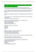 AONN CERTIFICATION CORE EXAM MANUAL QUESTIONS AND ANSWERS GRADED A&plus;