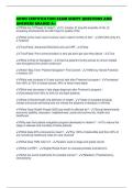 AONN CERTIFICATION EXAM SCRIPT QUESTIONS AND ANSWERS GRADED A&plus;