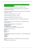 AONN CERTIFICATION PRACTICE TEST QUESTIONS AND ANSWERS GRADED A&plus;