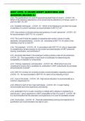 ASNT LEVEL III EXAMS SCRIPT QUESTIONS AND ANSWERS GRADED A&plus;