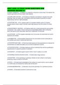 ASNT LEVEL III STUDY GUIDE QUESTIONS AND ANSWERS GRADED A&plus;