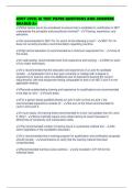 ASNT LEVEL III TEST PAPER QUESTIONS AND ANSWERS GRADED A&plus;