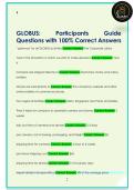 GLOBUS&colon;  Participants  Guide  Questions with 100&percnt; Correct Answers