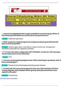 Advanced Pathophysiology Midterm 6501 Walden University Actual Questions with Verified Answers (2025 / 2026), 100% Guarantee Score Pass