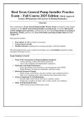 Real Texas General Pump Installer Practice  Exam &ndash; Full Course 2025 Edition &lpar;TDLR&ndash;Approved  Format &vert; 400 Questions with Answers & Detailed Rationales&rpar; PDF