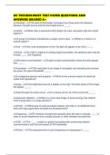 AV TECHNOLOGIST TEST PAPER QUESTIONS AND ANSWERS GRADED A&plus;