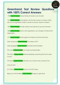 Greenhand Test Review Questions  with 100&percnt; Correct Answers 
