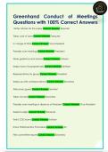 Greenhand Conduct of Meetings  Questions with 100&percnt; Correct Answers 