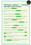 Greenhand Quizbowl 1 Questions  with 100&percnt; Correct Answers 