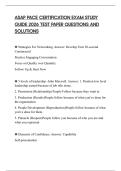 ASAP PACE CERTIFICATION EXAM STUDY GUIDE 2026 TEST PAPER QUESTIONS AND SOLUTIONS