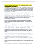 BIOTECH BACE CORE EXAMS SET UPDATED QUESTIONS AND ANSWERS GRADED A&plus;